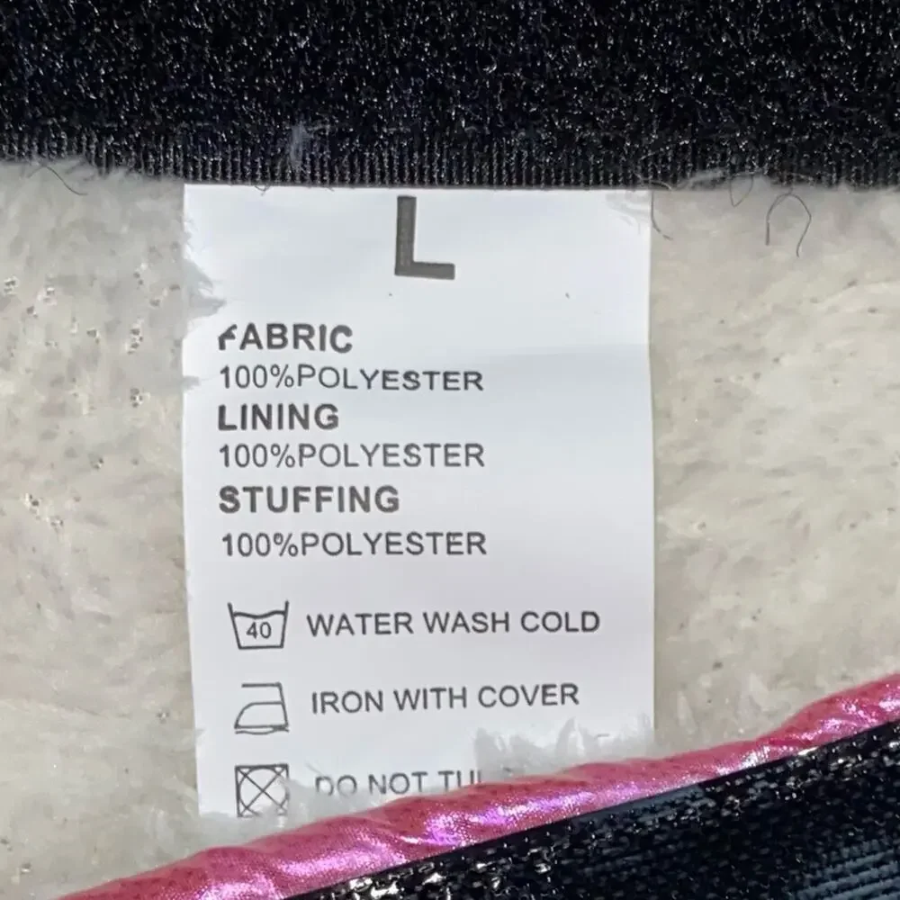 NWOT Petglad Iridescent Pink Quilted Dog Coat‎ Jacket Large Warm Winter Pet Vest